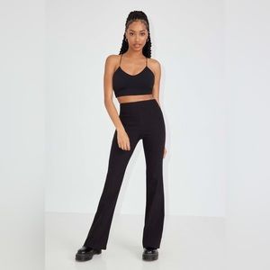 GARAGE - WOMEN’S BLACK PIPER PULL ON FLARE PANTS